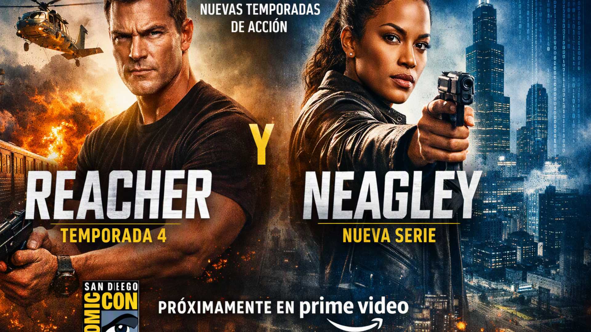 San Diego Comic-Con: Prime Video revela tráiler de Reacher T4 y primer vistazo a Neagley