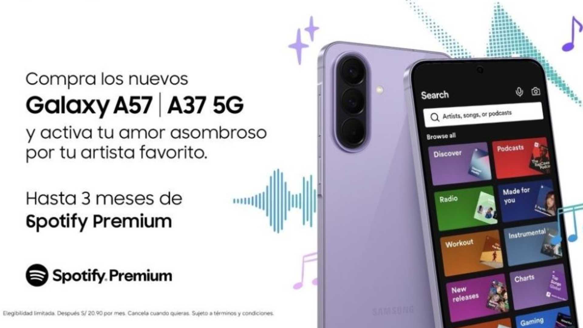 Spotify Premium gratis en Galaxy A: guía de activación 2026