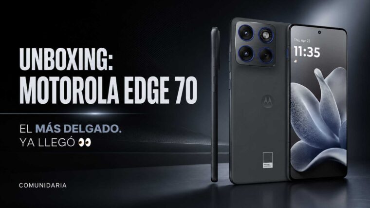 Unboxing: Motorola Edge 70. El más delgado ya llegó