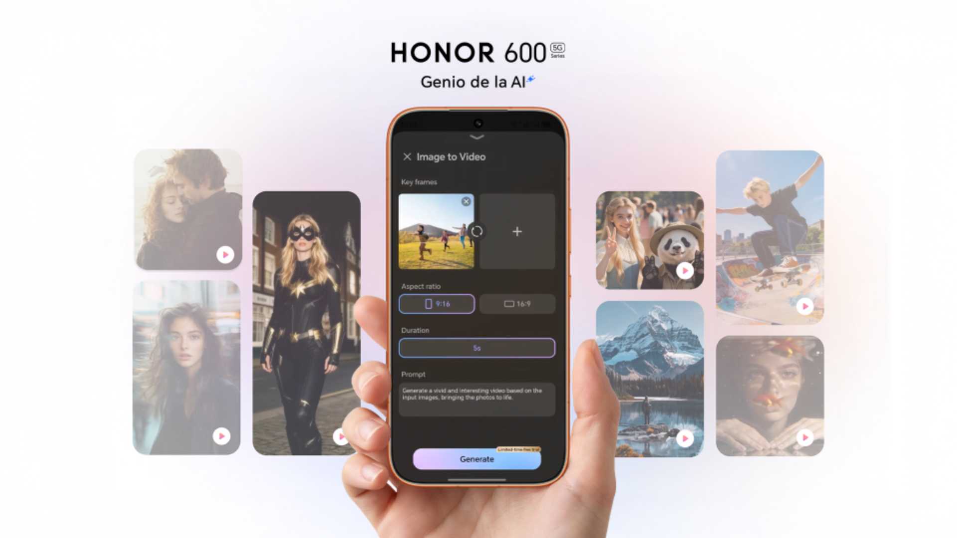 Convierte tus imágenes en videos mágicos: guía para crear animaciones con Imagen a Video con AI 2.0 de HONOR