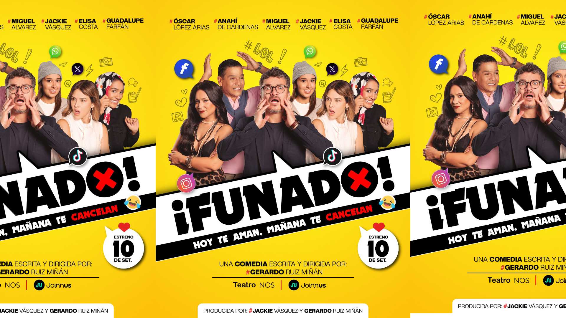FUNADO, la comedia teatral que aborda el tema de la cultura de la cancelación