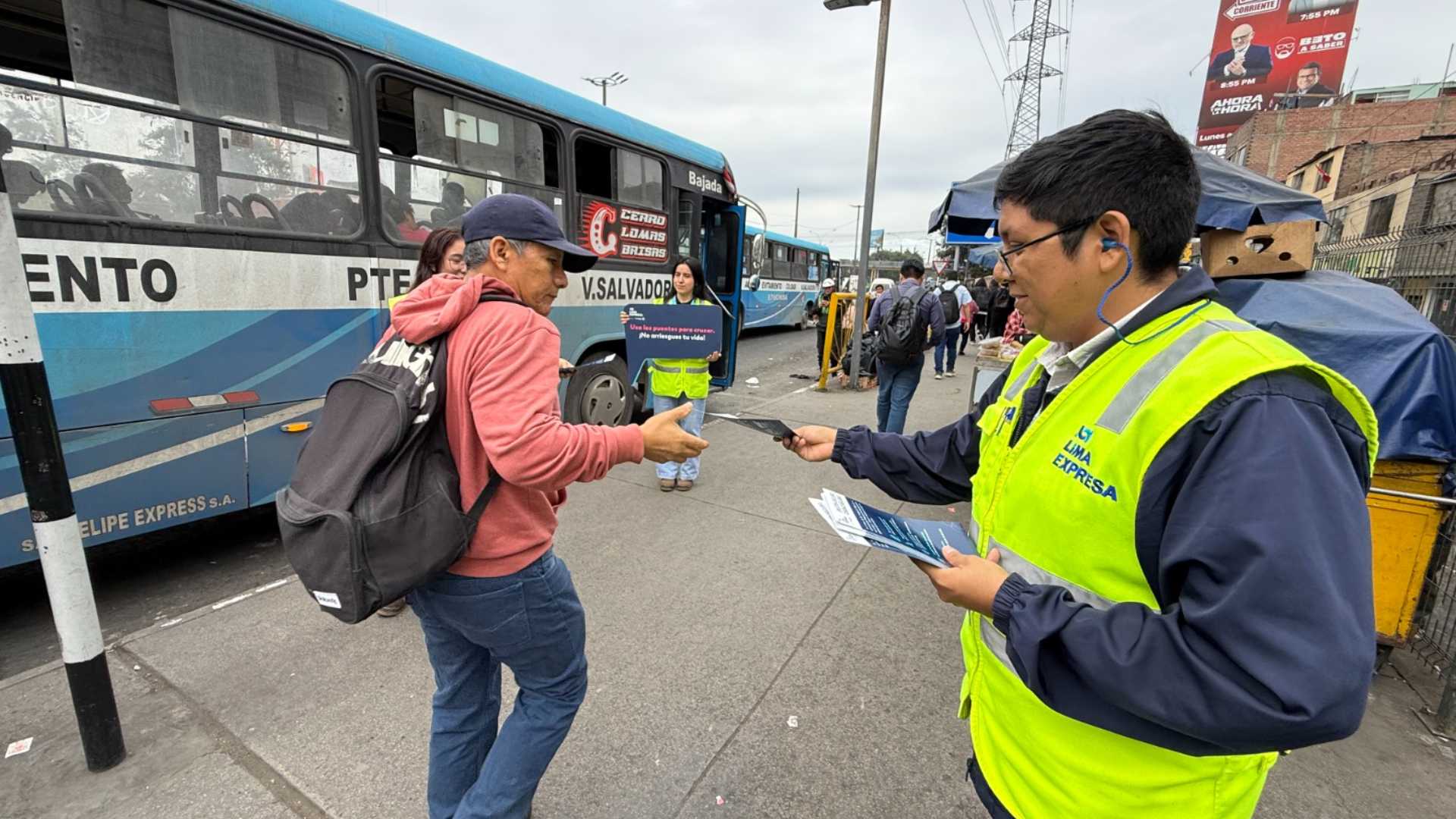 Lima Expresa refuerza acciones de seguridad para proteger a los peatones
