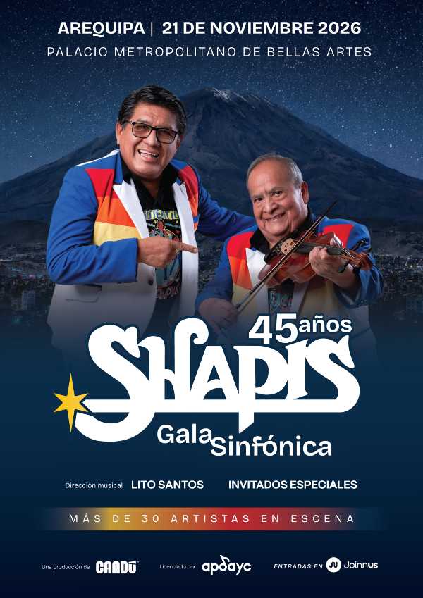 Los Shapis llegan a Arequipa para celebrar 45 años de historia
