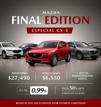 Mazda lanza “Final Edition”: campaña con beneficios especiales para adquirir la SUV CX-5 en Perú