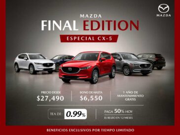 Mazda lanza “Final Edition”: campaña con beneficios especiales para adquirir la SUV CX-5 en Perú
