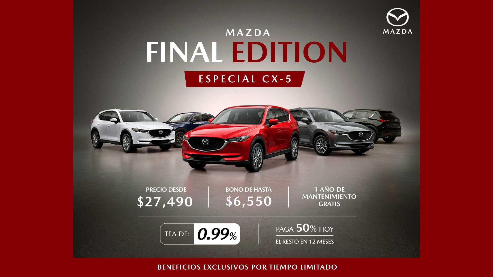 Mazda lanza “Final Edition”: campaña con beneficios especiales para adquirir la SUV CX-5 en Perú