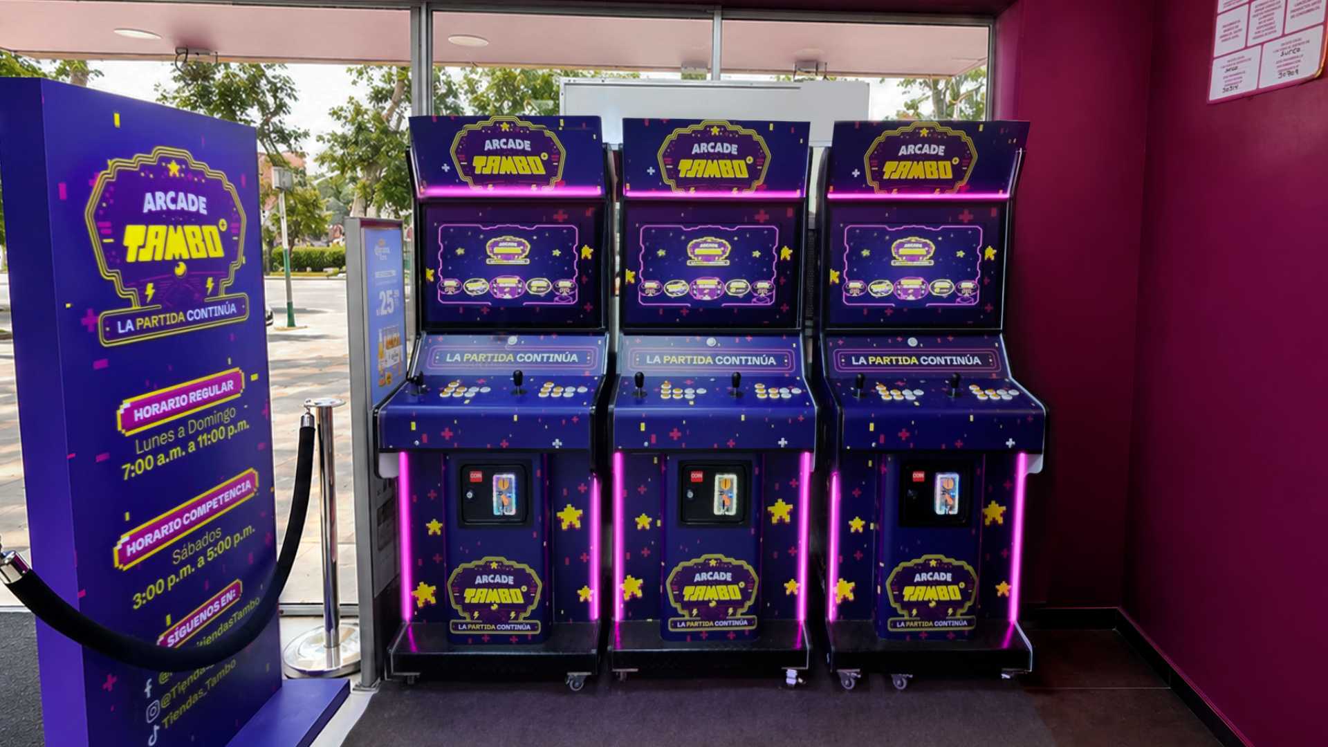 ¿Extrañas los arcades? Tambo revive clásicos videojuegos en sus tiendas por el mes gamer