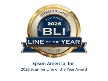 Epson obtiene el reconocimiento “Línea de Escáneres del Año” de Keypoint Intelligence