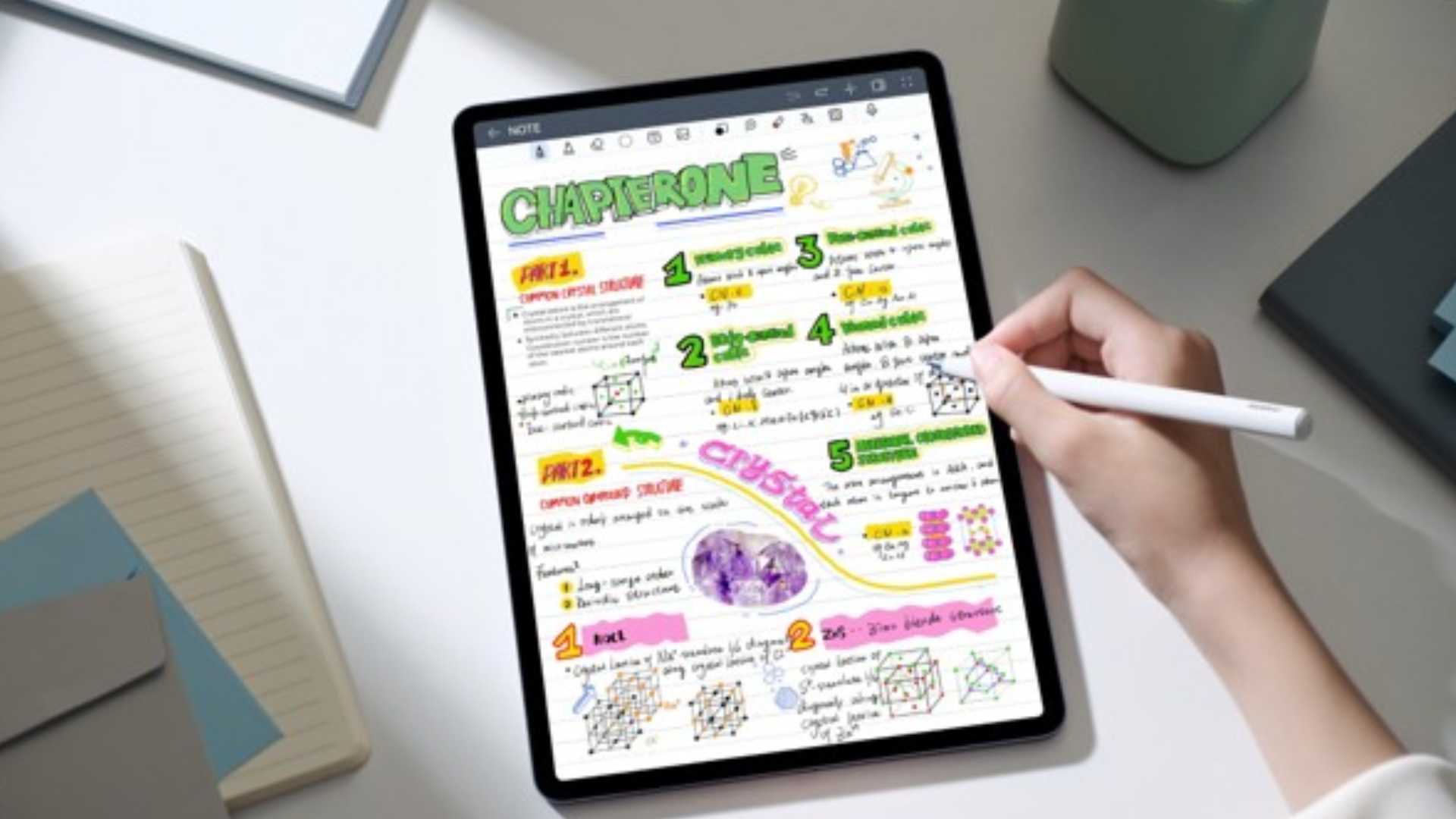 La tecnología detrás de las pantallas de tablets que se sienten como papel al escribir