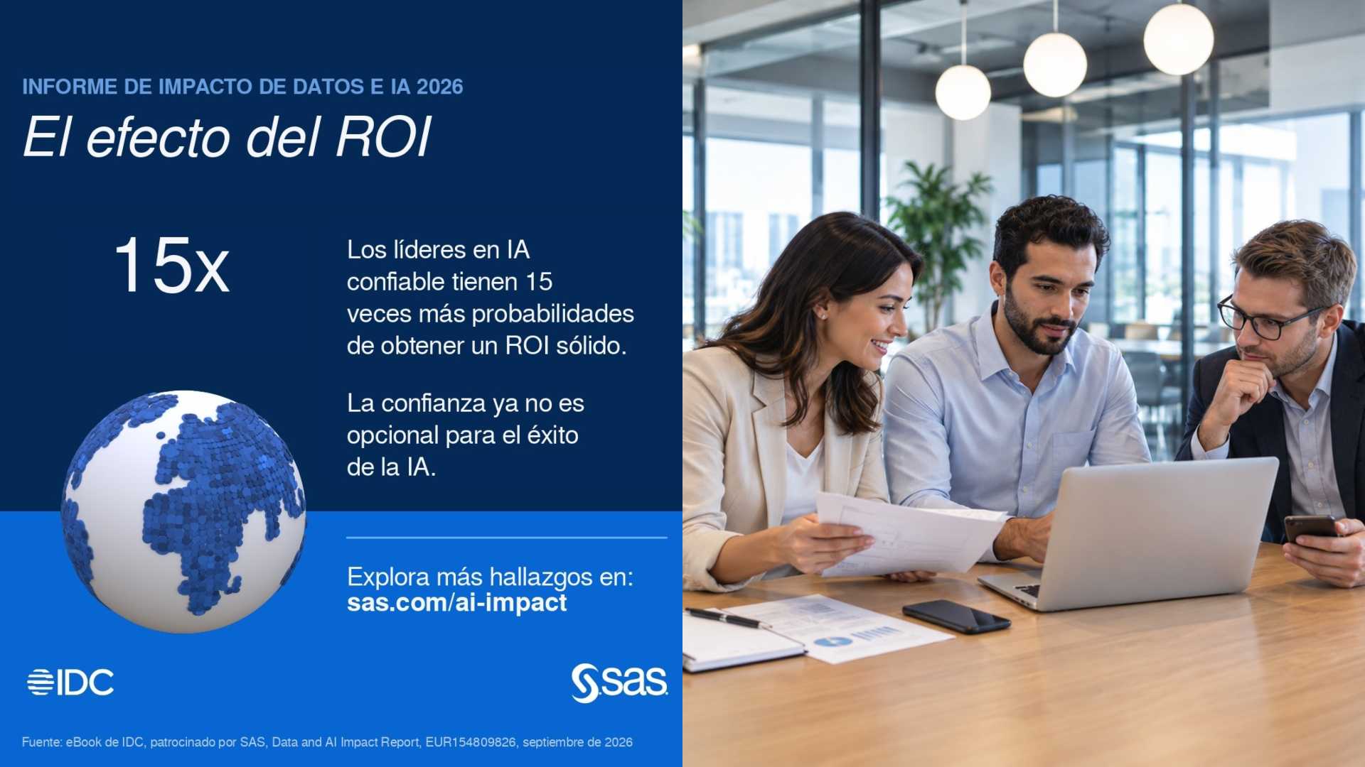 Organizaciones con buenas prácticas en IA tienen 15 veces más probabilidades de lograr un alto ROI