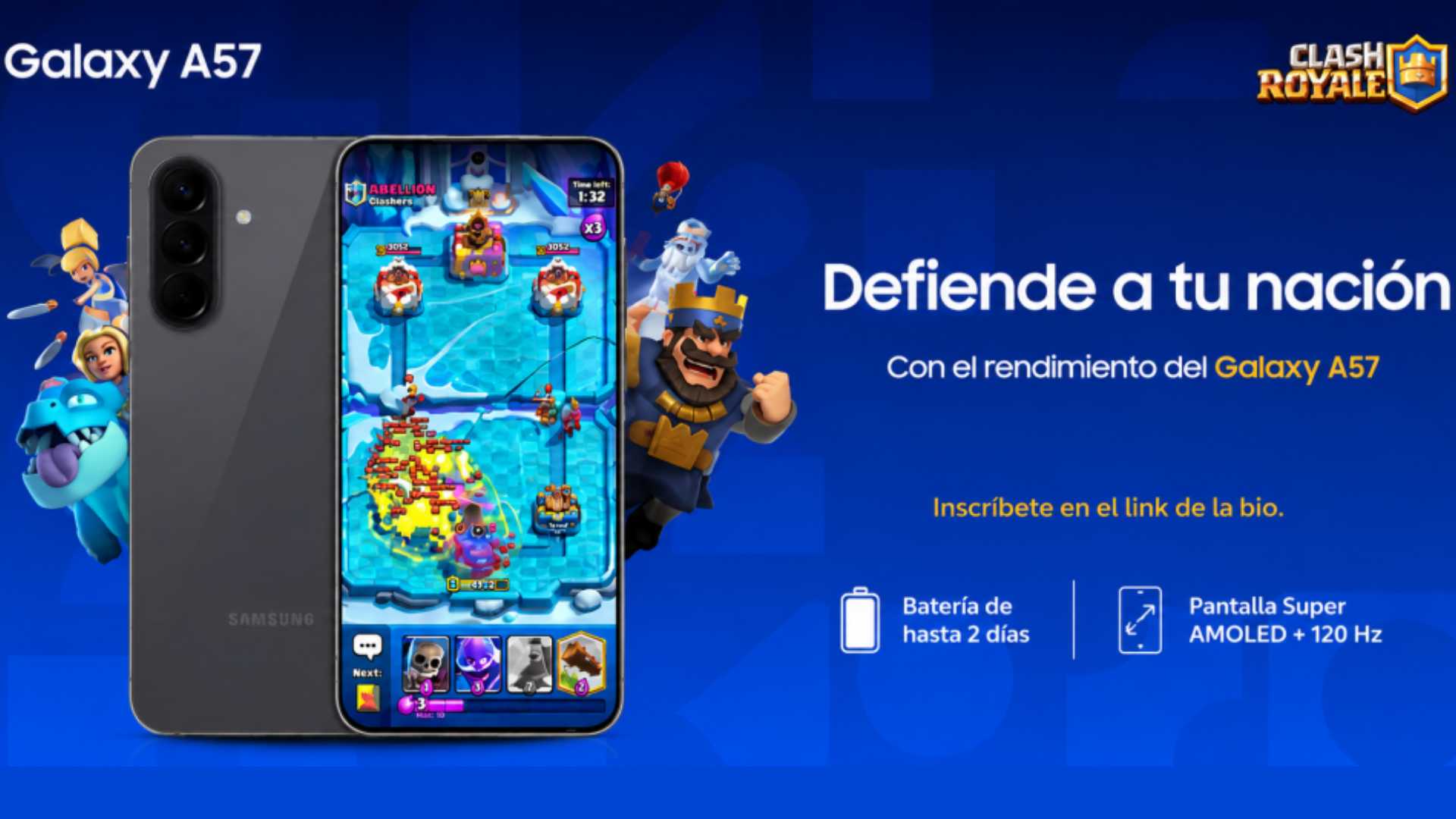 Samsung lanza Galaxy Arena: El torneo regional de Clash Royale con el nuevo Galaxy A57