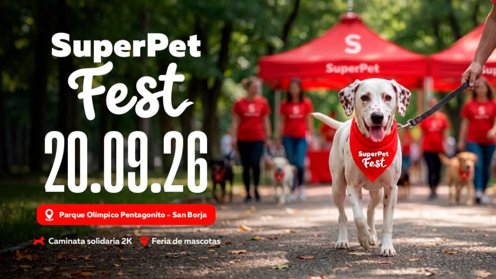 SuperPet Fest: la caminata familiar que transforma cada inscripción en alimento para mascotas rescatadas