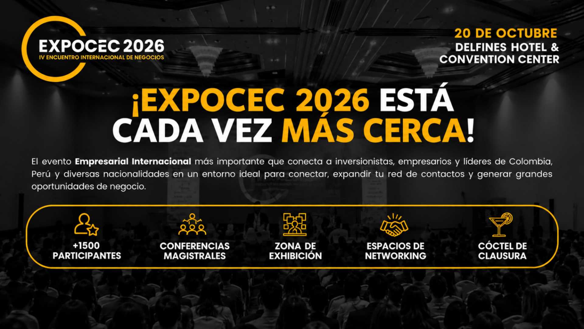 Perú será sede de EXPOCEC 2026 para impulsar nuevas inversiones y negocios con Colombia