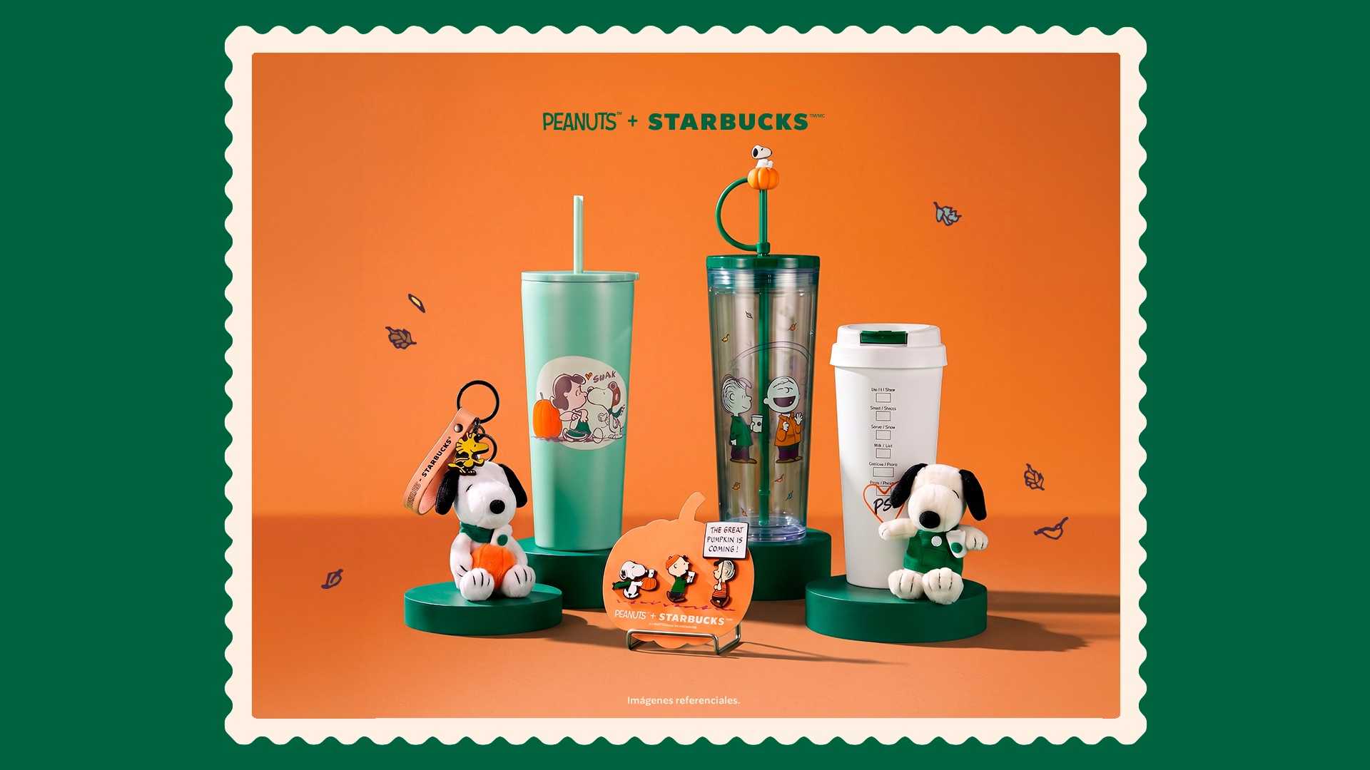 Starbucks llega con una colaboración global con Peanuts inspirada en The Great Pumpkin 